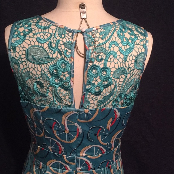 Tatyana Blue Bicycle Dress Size L - Picture 4 of 8